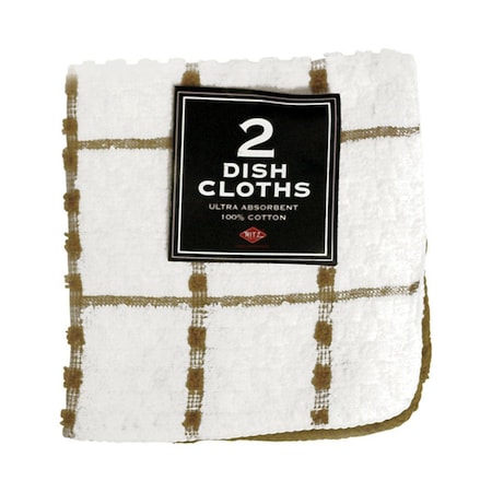 Fast Fans Dish Cloth, Biscotti, 2PK FA3304650